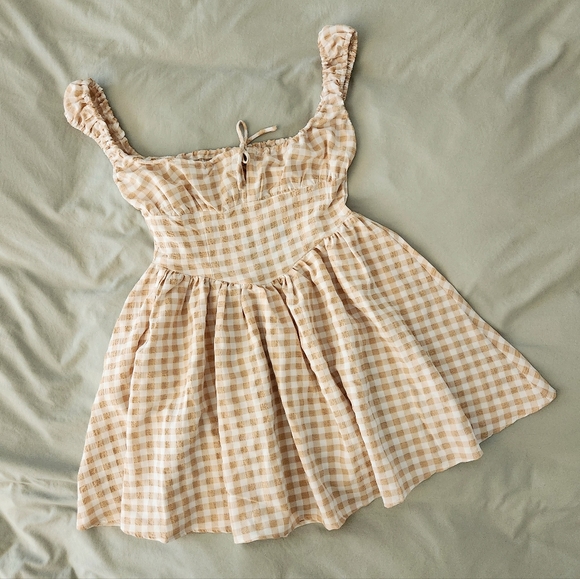 Verge Girl Dresses Nwt Verge Girl Gingham Bustier Mini Dress Poshmark